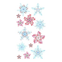 Adesivi con fiocchi di neve
