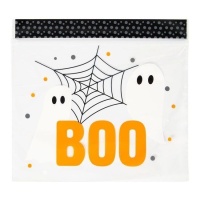 Sacchettini Boo fantasmino da 17 x 17 cm - Wilton - 20 unità