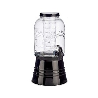 Brocca da 3,8 L con raffreddatore e supporto nero