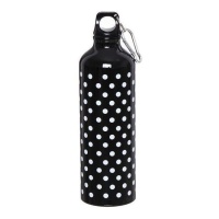 Bottiglia di 600 ml Nera con pois