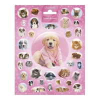 Adesivi per cani Cuties Puppies - 1 foglio