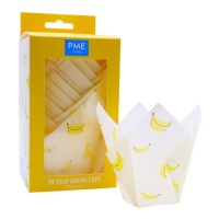 Capsule di carta per muffin alla banana - PME - 24 pz.