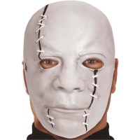 Maschera da assassino bianca con cicatrici
