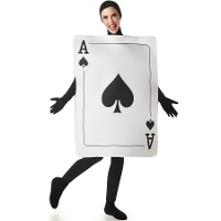 Costume da carta di poker Asso di picche per adulti