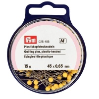 Perni di plastica gialli 45 x 0,65 mm - Prym - 15 gr