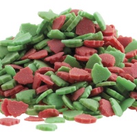 Spolverini per albero di Natale rosso e verde 1 kg - Dekora