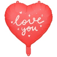 Palloncino Love you cuore rosso 45 cm - Partydeco