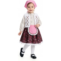 Costume da pastorella con bisaccia per bambina