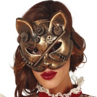 Maschera da gatto steampunk