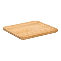Vassoio quadrato in bambù 25 x 25 cm per antipasti