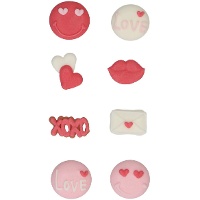 Decorazioni di zucchero per San Valentino - FunCakes - 8 pezzi