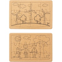 Puzzle in cartone - 2 unità