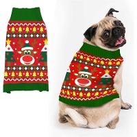 Maglione natalizio da renna per cane