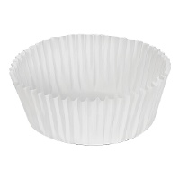 Capsule per cupcakes bianche da 4 cm - 80 unità
