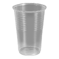 Bicchieri di plastica trasparente da 220 ml - 100 pezzi
