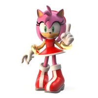 Cake topper Amy Rose da 8 cm