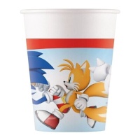 Bicchieri Sonic The Hedgehog 200 ml - 8 pezzi.