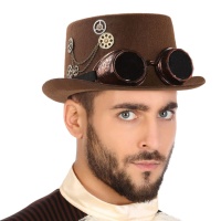 Cappello Steampunk marrone
