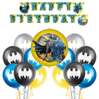 Pacchetto di decorazioni per la festa di Batman - 18 pezzi