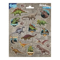 Adesivi del mondo dei dinosauri - 1 foglio