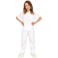 Costume da infermiera bianco classico per bambini