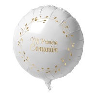 Palloncino per la Prima Comunione con Rami Dorati di 45 cm