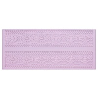 Stampo rettangolare in silicone con due bordi 39,2 x 16,7 cm - Artis decor