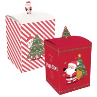 Scatola regalo di Babbo Natale 20 x 15 cm - 1 unità