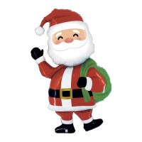 Palloncino Babbo Natale che consegna i regali 1,50 x 0,84 m - Grabo