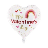 Palloncino arcobaleno Happy Valentine 45 cm