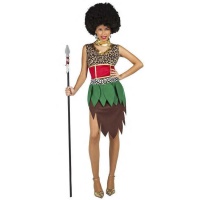 Costume da re della giungla africana per donna