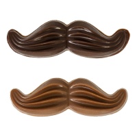 Figure di cioccolato fondente e al latte assortimento di baffi - 108 unità