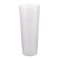 Bicchieri a tubo in plastica trasparente riutilizzabili da 300 ml - 10 pz.