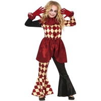 Costume clown inquietante da bambina