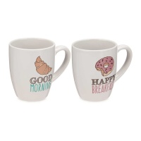 Tazza da 350 ml assortita per colazione - 1 unità