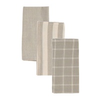 Canovacci da cucina beige - 3 pezzi