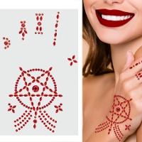 Gioielli adesivi per mano satanici