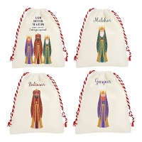 Borsa regalo dei Re Magi assortita di 21 x 15 x 1 cm - 1 unità