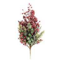 Ramo decorativo di bacche rosse 64 x 23 x 6 cm