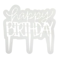 Taglierina moderna Happy Birthday per torta 18,5 x 17 cm - PME