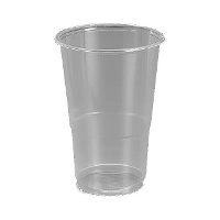 Bicchieri di plastica trasparente da 350 ml - 15 pezzi