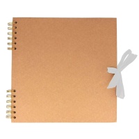 Album kraft con fogli bianchi 25 x 25 cm rilegati a spirale discontinua - Artemio - 1 pz.