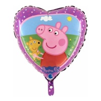 Palloncino cuore Peppa Pig da 46 cm - Grabo