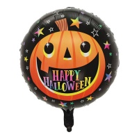 Palloncino Happy Halloween Smiling Pumpkin 45 cm - Party love