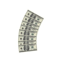 100 tovaglioli Dollar Bill 33 cm - 10 pezzi.