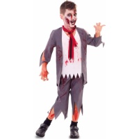 Costume collegiale zombie da bambino