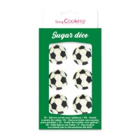 Figure di zucchero di palloni da calcio - Scrapcooking - 6 pz.