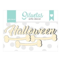 Chipboard ossa di Halloween - Artis decor - 4 unità