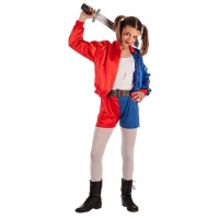 Costume da supercattiva Harley con giacca per bambini