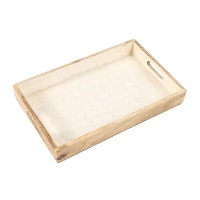 Vassoio in legno di 41 x 26 cm